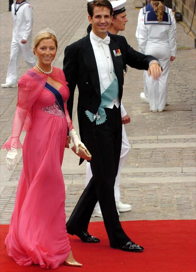 Marie-Chantal Miller au mariage de Marie et Frédéric de Danemark (GTRES)