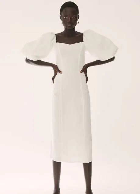 Robe blanche H&M (49,99 euros)