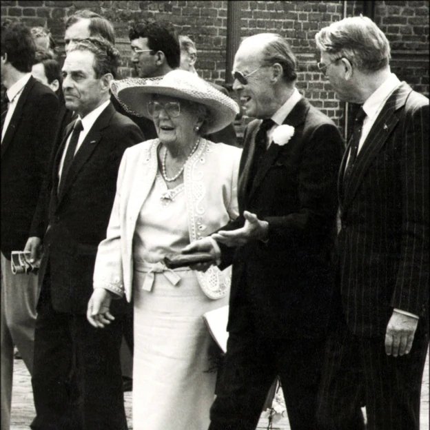 La reine Juliana avec le prince Bernard. 