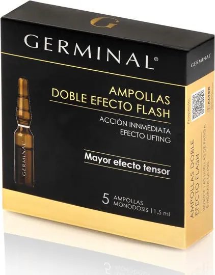 Ampoules visage Germinal Double Effet Flash.