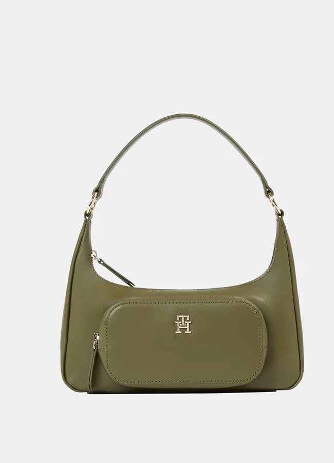 Sac vert Tommy Hilfiger.