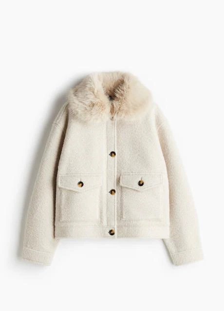 Manteau de fourrure H&M (49,99 euros)