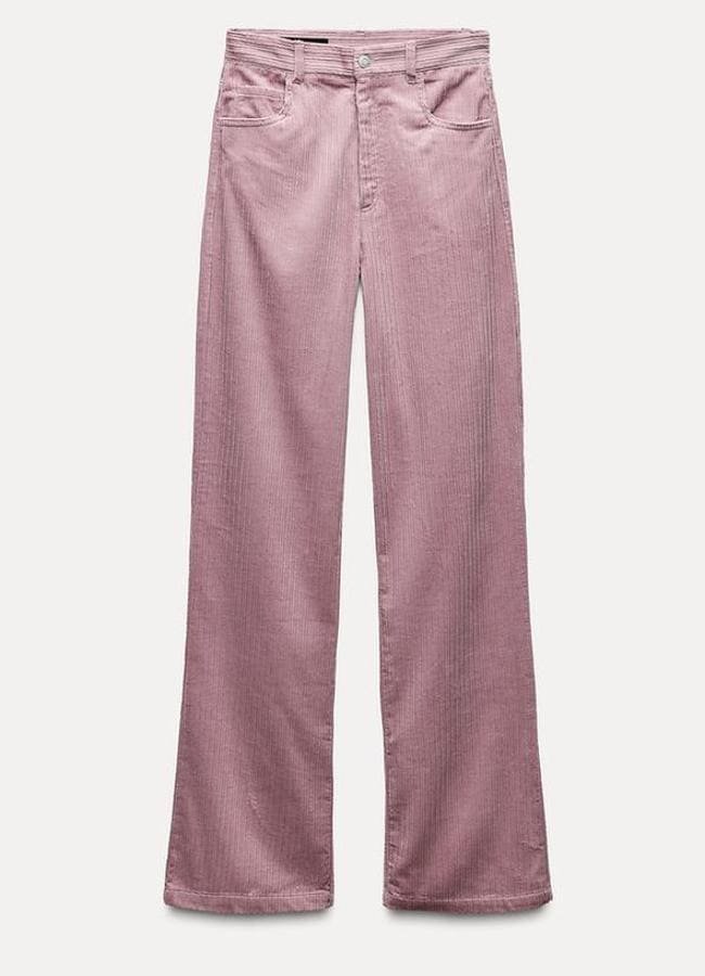 Pantalon droit en velours côtelé (29,95 €)