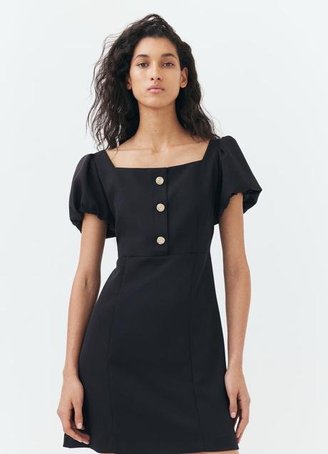 Robe noire H&M (44,99 euros)