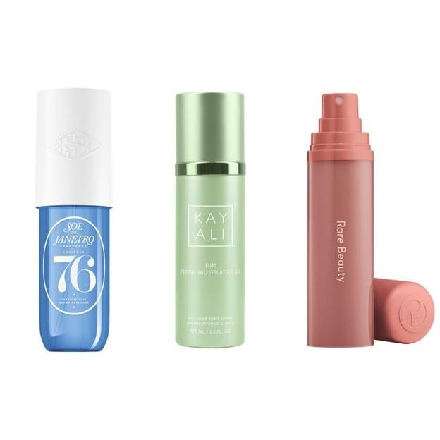 Cheirosa 76 Mist de Sol de Janeiro, Trouvez le réconfort Awaken Confidenze de Rare Beauty et Yum Gelato 33 Gelato 33 (tous disponibles à Spehora).