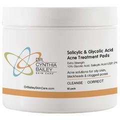 best salicylic acid and glycolic acid acne treatment pads