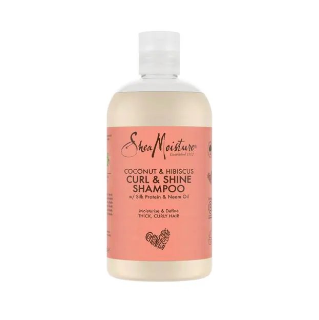 Shampooing boucles et brillance à la noix de coco et à l'hibiscus Shea Moisture 